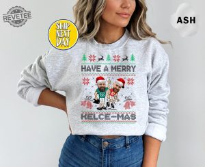 Travis Kelce Have A Merry Kelcemas Sweatshirt Vintage Travis Kelce Sweat The Chiefs Bros Funny Christmas Hoodie Football Christmas Unique revetee 7