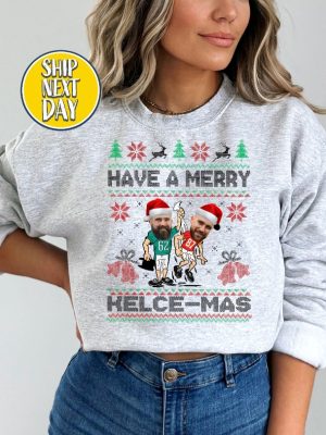 Travis Kelce Have A Merry Kelcemas Sweatshirt Vintage Travis Kelce Sweat The Chiefs Bros Funny Christmas Hoodie Football Christmas Unique revetee 7