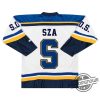 SZA Jersey SZA SOS Hockey Jersey SOS Blind New Album Merch 2023 North American Tour Hockey Jersey trendingnowe.com 3
