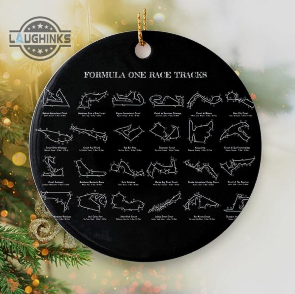 f1 christmas ornament formula one race tracks xmas tree ceramic ornaments family holiday decorations birthday gift for friends racing cars lovers drivers laughinks 4 1