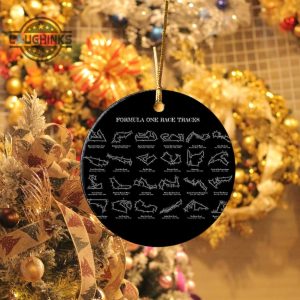 f1 christmas ornament formula one race tracks xmas tree ceramic ornaments family holiday decorations birthday gift for friends racing cars lovers drivers laughinks 5 1
