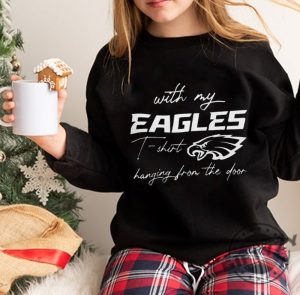 With My Eagles Tshirt Hanging From The Door Shirt Eagles Sweatshirt Hanging From The Door Taylor Eagles Hoodie Song Gold Rush Shirt giftyzy 6