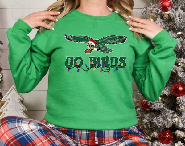 Go Birds Christmas Shirt Philly Eagles Tshirt Philadelphia Sweatshirt Bird Gang Nfl Football Hoodie Family Christmas Shirt giftyzy 1