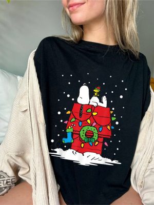 Snoopy Christmas Sweatshirt Charlie Christmas Shirt Christmas Cartoon Sweatshirt Christmas Kids Shirt Unique revetee 3