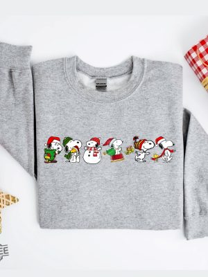 Christmas Cartoon Dog Sweatshirt Snoopy Shirt Kawaii Christmas Sweater Snoopy Christmas Sweatshirt Christmas Gifts Charles And The Snoopy Unique revetee 2