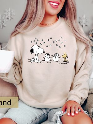 Snoopy Christmas Sweatshirt Dog Christmas Crewneck Christmas Gifts Winter Clothes Snoopy Shirt Boujee T Shirt Christmas Apparel Unique revetee 3