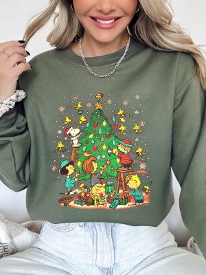 Vintage Peanuts Shirt Snoopy Charlie Brown Christmas Christmas Sweatshirt Charles Xmas Brown Sweatshirt Christmas Shirt Christmas Gifts Unique revetee 5