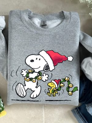 Charlie And The Snoopy Christmas Cartoon Sweatshirt Christmas Cartoon Dog Shirt Christmas Toddler Gift T Shirt Vintage Xmas Family Shirt Unique revetee 2