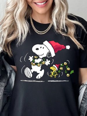 Charlie And The Snoopy Christmas Cartoon Sweatshirt Christmas Cartoon Dog Shirt Christmas Toddler Gift T Shirt Vintage Xmas Family Shirt Unique revetee 5