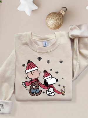 Vintage Charlie And The Snoopy Christmas Sweatshirt Christmas Cartoon Dog Sweatshirt Christmas Gift Vintage Sweatshirt Snoopy Christmas Unique revetee 2 1