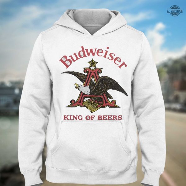 budweiser king of beers sweatshirt t shirt hoodie mens womens kids budweiser homage vintage 90s american bald eagle crewneck tshirt gift for beer lovers laughinks 3