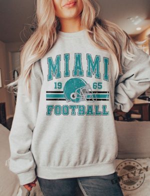 Miami Football Shirt Miami Football Sweatshirt Vintage Style Miami Football Hoodie Miami Fan Gift Miami Tshirt Sunday Football Shirt giftyzy 4