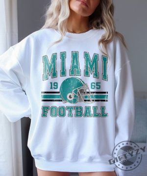 Miami Football Shirt Miami Football Sweatshirt Vintage Style Miami Football Hoodie Miami Fan Gift Miami Tshirt Sunday Football Shirt giftyzy 5