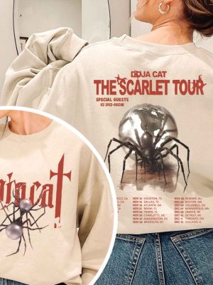 Vintage Doja Cat The Scarlet Tour 2023 Shirt Doja Cat Fan Shirt The Scarlet 2023 Concert Shirt Doja Cat Band Shirt Music Tour 2023 Shirt Unique revetee 3