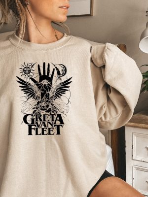 Greta Van Fleet Shirt Retro Musical Shirt Greta Van Fleet Rock Band Shirt Boho Vintage Musician Shirt Retro Greta Van Fleet T Shirt Tee Unique revetee 3