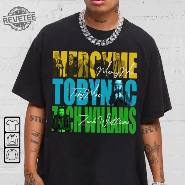 Tobymac Mercyme And Zach Williams 2023 Tour Shirt Tobymac Mercyme And Zach Williams Merch Tee Alum Lyrics Tour Concert Unique revetee 5