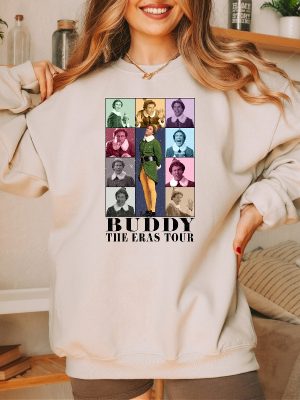 Buddy The Era Tour Sweatshirt Christmas Elf Sweater Ts Era Tour Elf Shirt Christmas Crewneck Xmas Tee Christmas Gift Elf Concert Shirt Unique revetee 2 1