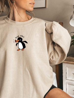 Noot Noot Shirt Cute Penguin Apparel Penguin Lover Sweater Animal Lover Sweatshirt Pingu T Shirt Funny Meme Hoodie Cartoon Sweatshirt Unique revetee 4