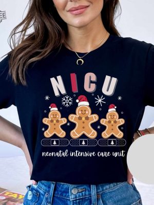 Nicu Christmas Shirt Nicu Nurse Christmas T Shirt Nicu Crew Xmas Group Shirts Neonatal Icu Nurse Gift For Nicu Rn Grad Gift Unique revetee 2