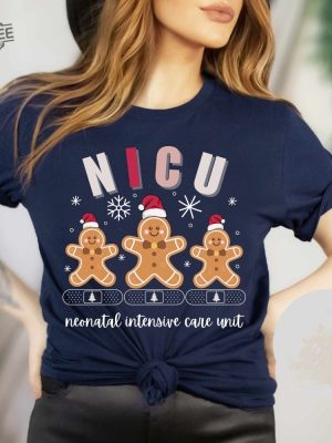 Nicu Christmas Shirt Nicu Nurse Christmas T Shirt Nicu Crew Xmas Group Shirts Neonatal Icu Nurse Gift For Nicu Rn Grad Gift Unique revetee 4