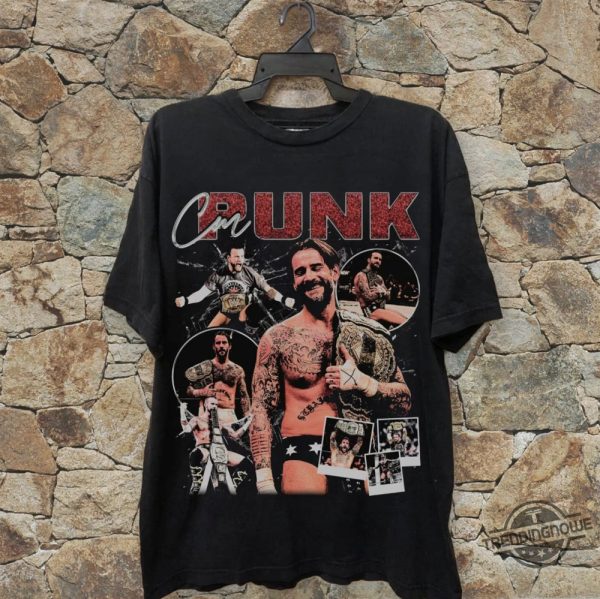 Vintage Style CM Punk Shirt CM Punk Wrestling 90s Graphic Shirt CM Punk T Shirt trendingnowe.com 1