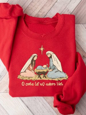 Nativity Scene Sweater Christian Christmas Sweatshirt Christmas Nativity Shirt True Story Nativity Religious Christmas Gifts Jesus Tee Unique revetee 2