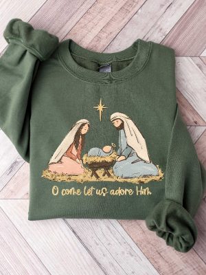 Nativity Scene Sweater Christian Christmas Sweatshirt Christmas Nativity Shirt True Story Nativity Religious Christmas Gifts Jesus Tee Unique revetee 4