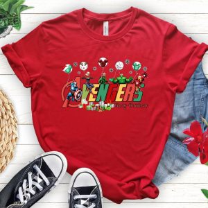 Avenger Christmas Shirt Disneyland Christmas Tee Mickey Balloon Sweatshirt Disney Holiday Shirt Marvel Family Christmas Shirt Unique revetee 2