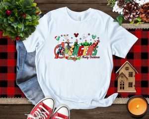 Avenger Christmas Shirt Disneyland Christmas Tee Mickey Balloon Sweatshirt Disney Holiday Shirt Marvel Family Christmas Shirt Unique revetee 5