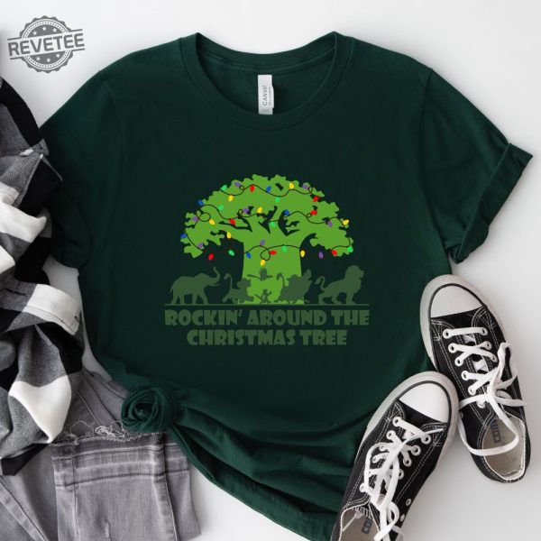 Rockin Around The Christmas Tree Shirt Disney Christmas Shirt Disney Animal Kingdom Christmas Shirt Womens Christmas Shirts Christmas Gift Unique revetee 3