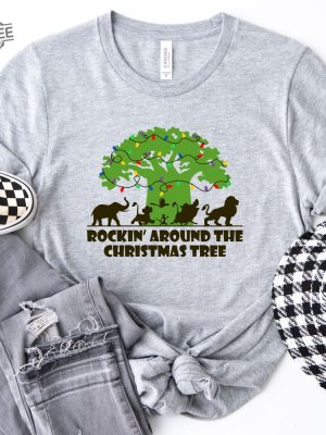 Rockin Around The Christmas Tree Shirt Disney Christmas Shirt Disney Animal Kingdom Christmas Shirt Womens Christmas Shirts Christmas Gift Unique revetee 6