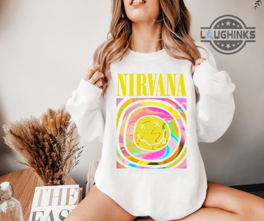 Nirvana smile overdyed discount sweatshirt