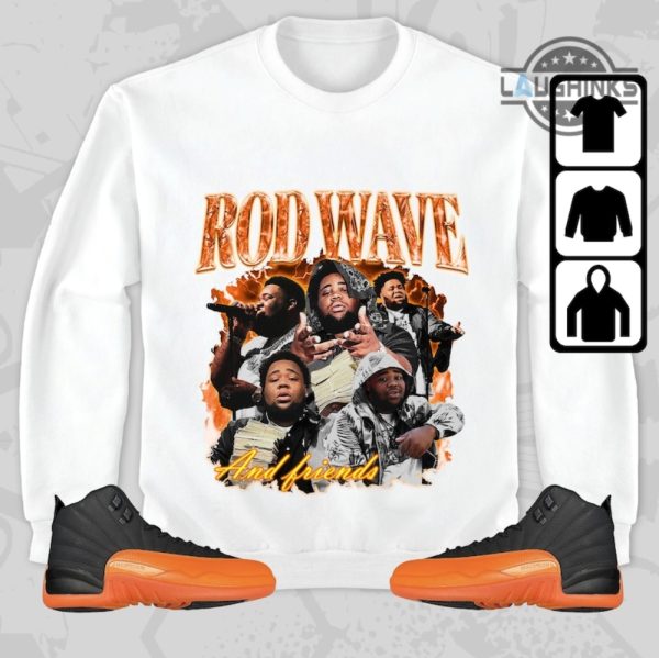rod wave tshirt sweatshirt hoodie mens womens bootleg rod wave and friends graphic tee to match sneakers vintage rod wave hiphop rapper shirts laughinks 2