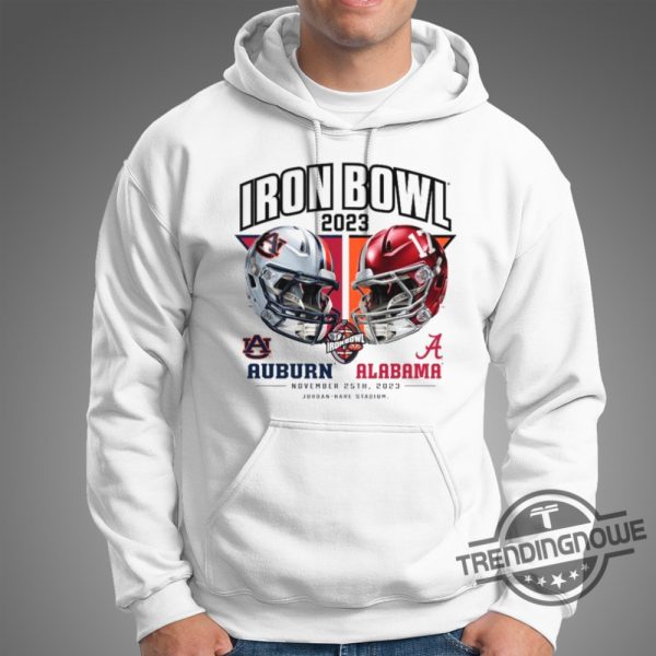 Iron Bowl 2023 Shirt Auburn Tigers vs Alabama Crimson Tide 2023 Iron Bowl Matchup T Shirt trendingnowe.com 1