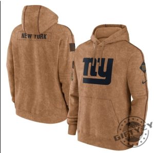 New York Football Stitched Brown 2023 Tshirt Salute To Service Club Pullover Hoodie Giants Sweatshirt American Football 3D Shirt giftyzy 2