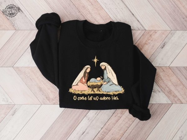 Nativity Scene Sweater Christian Christmas Sweatshirt Christmas Nativity Shirt True Story Nativity Religious Christmas Gifts Jesus Tee Unique revetee 2 1