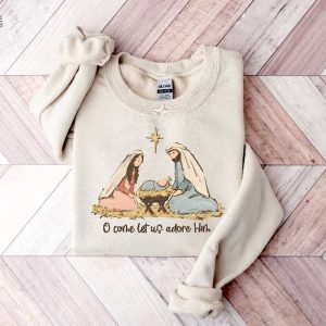 Nativity Scene Sweater Christian Christmas Sweatshirt Christmas Nativity Shirt True Story Nativity Religious Christmas Gifts Jesus Tee Unique revetee 5