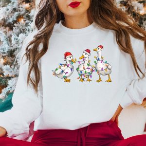 Silly Goose Christmas Sweatshirt Silly Goose University Christmas Shirt Christmas Goose Shirt Christmas Lights Silly Goose Sweatshirt Unique revetee 4