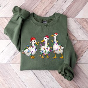Silly Goose Christmas Sweatshirt Silly Goose University Christmas Shirt Christmas Goose Shirt Christmas Lights Silly Goose Sweatshirt Unique revetee 5