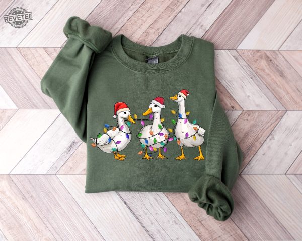 Silly Goose Christmas Sweatshirt Silly Goose University Christmas Shirt Christmas Goose Shirt Christmas Lights Silly Goose Sweatshirt Unique revetee 5