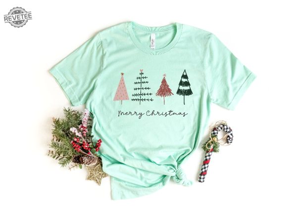 Merry Christmas Sweatshirt Christmas Trees Shirt Christmas Tee Christmas Sweatshirt Cute Christmas Shirt Christmas Gift Christmas Tree Unique revetee 1