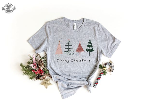 Merry Christmas Sweatshirt Christmas Trees Shirt Christmas Tee Christmas Sweatshirt Cute Christmas Shirt Christmas Gift Christmas Tree Unique revetee 2