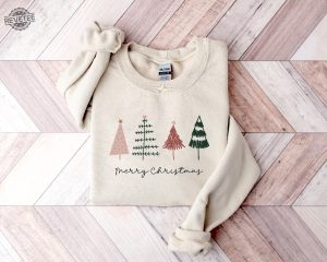 Merry Christmas Sweatshirt Christmas Trees Shirt Christmas Tee Christmas Sweatshirt Cute Christmas Shirt Christmas Gift Christmas Tree Unique revetee 3