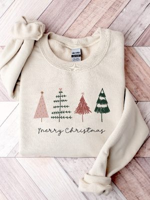 Merry Christmas Sweatshirt Christmas Trees Shirt Christmas Tee Christmas Sweatshirt Cute Christmas Shirt Christmas Gift Christmas Tree Unique revetee 3