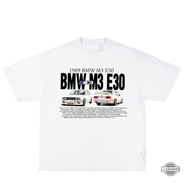 bmw shirt sweatshirt hoodie mens womens bmw e30 m3 tshirt born in the 1980s car shirt unique birthday gift for car guys new drivers gift for dad for him laughinks 3