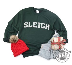 Sleigh Christmas Shirt Ugly Christmas Sweater Holiday Party Xmas Tshirt Sleigh Hoodie Christmas Shirt For Women giftyzy 3