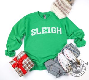 Sleigh Christmas Shirt Ugly Christmas Sweater Holiday Party Xmas Tshirt Sleigh Hoodie Christmas Shirt For Women giftyzy 4