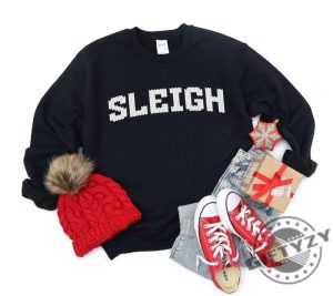 Sleigh Christmas Shirt Ugly Christmas Sweater Holiday Party Xmas Tshirt Sleigh Hoodie Christmas Shirt For Women giftyzy 5