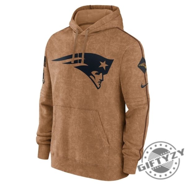 New England Mens Stitched Brown 2023 Tshirt Salute To Service Club Pullover Hoodie Ne Patriots Sweatshirt American Football 2023 3D Shirt giftyzy 3