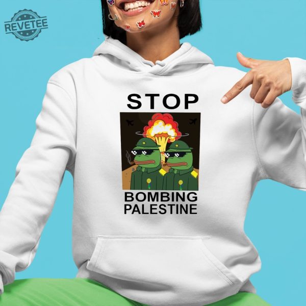 Stop Bombing Palestine Shirt revetee 1